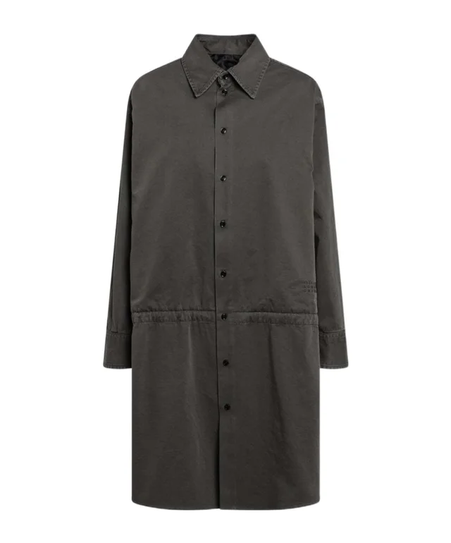 Mm6 Maison Margiela drawstring-waist shirt mini dress from SENSER, photo 1 of 1