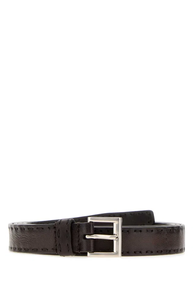 Prada Belt — Brown in Brown Nappa leather from HEWI