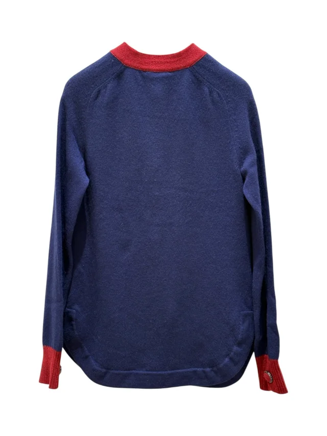 Chanel Cardigan Cashmere Blue/Red 36 Jacket in Red Cashmere from Luxury Promise, photo 2 of 2