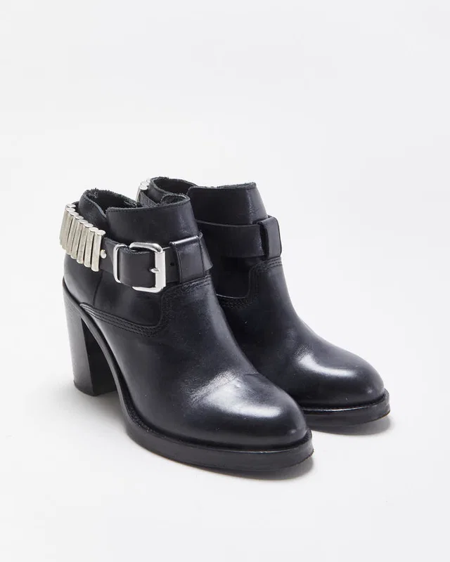 Alexander McQueen Wick Bullet Ankle Boots - UK5 from Rokit Vintage