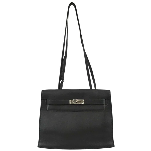 Hermès 2008 Black Swift Kelly Danse Bag in Black Swift leather from AMORE Vintage Tokyo