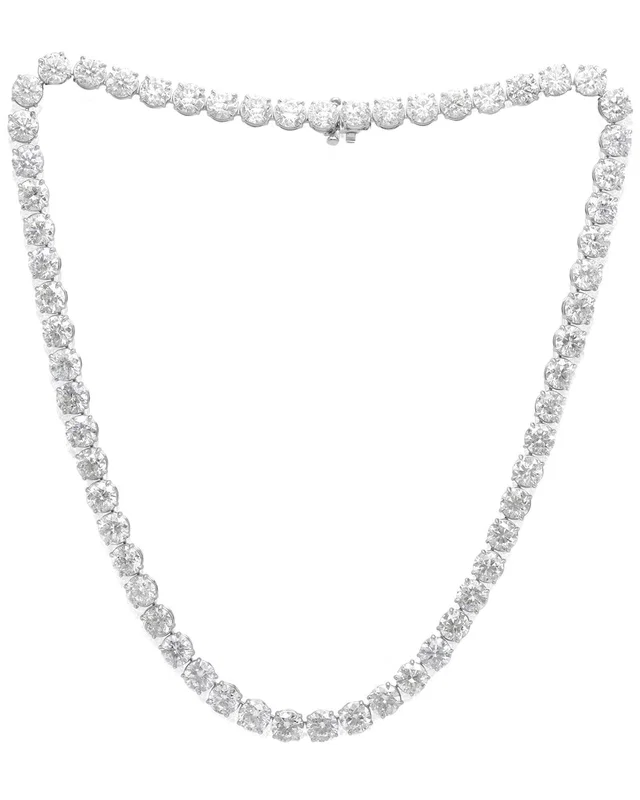 Diana M Lab Grown Diamonds Diana M. 14K 50.00 ct. tw. Lab-Grown Diamond Tennis Necklace, image 1 of 1 from Rue La La