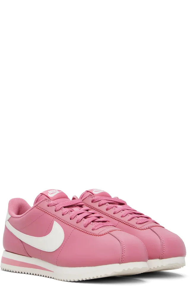 Nike Pink Cortez Leather Sneakers, photo 4 of 5 from SSENSE