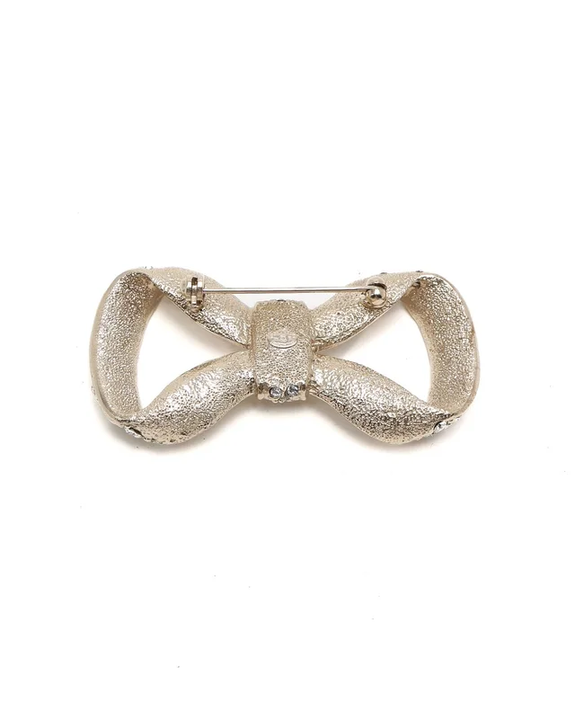 Chanel Bow Rhinestone Brooch from A Retro Tale, photo 3 of 3