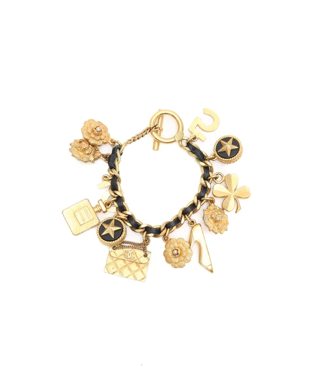 Chanel Coco Mark Charms Bracelet in Leather from A Retro Tale, photo 2 of 4