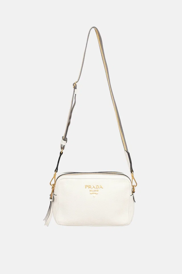 Prada Leather Double Zip Camera Bag in Leather from VSP Consignment