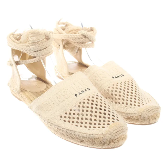Dior Granville Espadrilles EUR 41 Beige in Weiß from Buddy And Selly