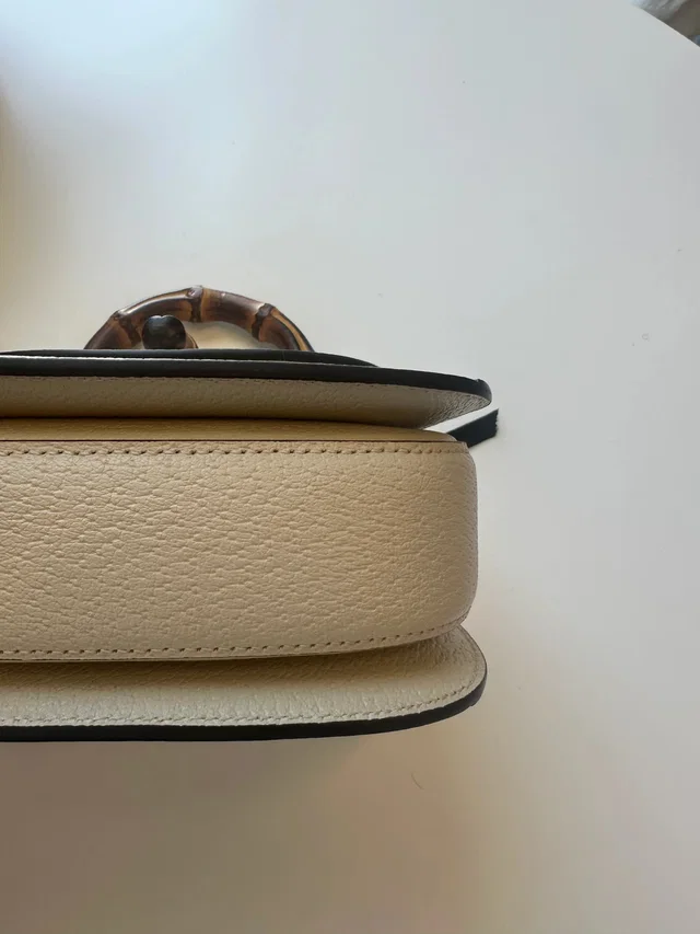 Gucci Vintage Convertible Bamboo Top Handle Leather Other Bag in Leather from HEWI