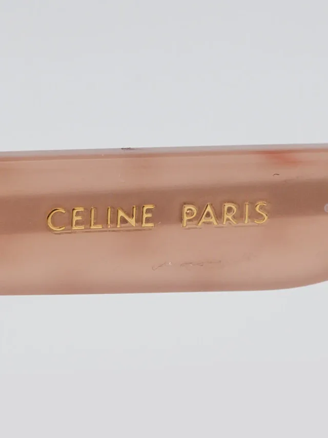 Celine Beige Acetate Trimoph Print Frame Tinted Sunglasses CL401671 in Beige from Yoogis, photo 7 of 7