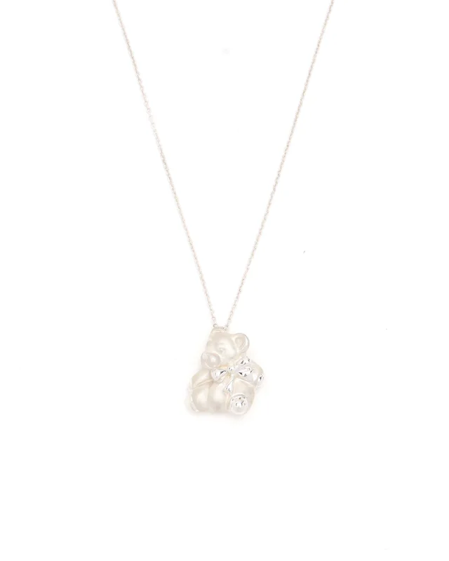 Tiffany & Co. Silver Teddy Bear Necklace in Silver from A Retro Tale