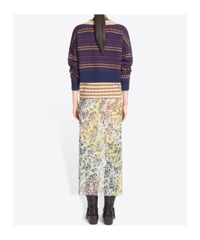 Dries Van Noten Jacquard Midi Skirt, photo 4 of 4 from SENSER