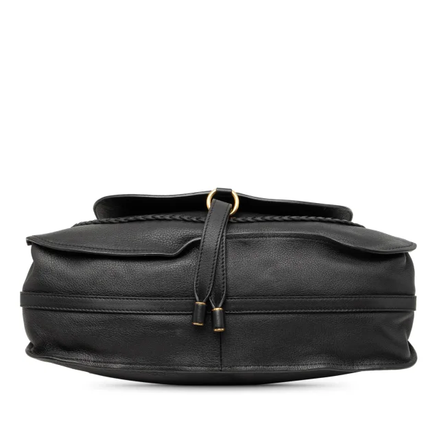 Chloé Medium Leather Marcie Satchel in black Leather from Her-Age, photo 3 of 7
