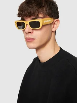 Moncler Genius Square sunglasses with details in 0% Platinum, 0% Crystal, photo 3 of 5 from LUISAVIAROMA