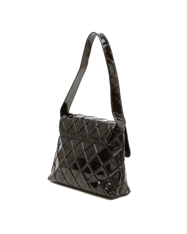 Chanel CC Quilted Hobo Bag in Patent leather from A Retro Tale, photo 3 of 11