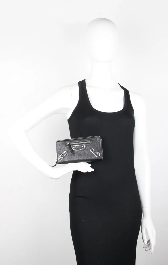Balenciaga City Wallet Zip ME, Black/Silver from Cultstatus, photo 1 of 1