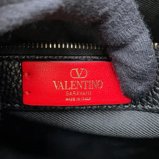 Valentino Garavani Rock Studded Small Hobo Bag Black2W5B0I25CDV_0NO Calf Leather Size Small in Calfskin from GALLERY RARE, photo 7 of 8