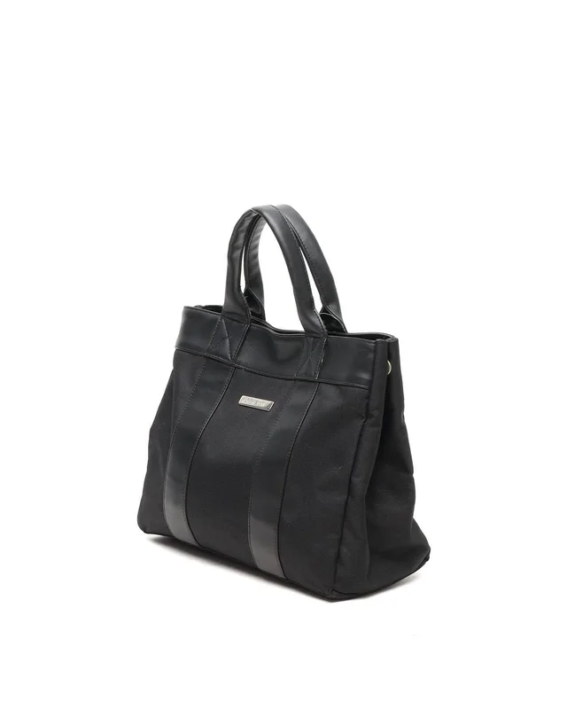 Saint Laurent Logo Plate Tote Bag in Canvas from A Retro Tale, photo 2 of 8