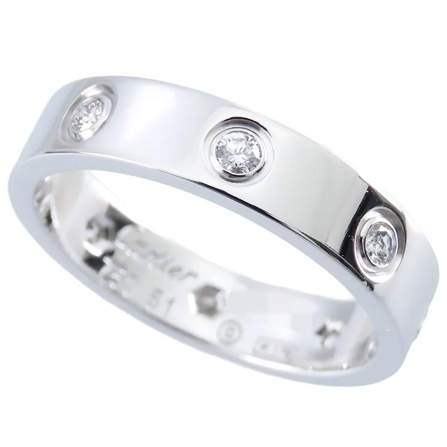 Cartier Love Ring White Gold 18K Diamond Small in White from The Reluxe