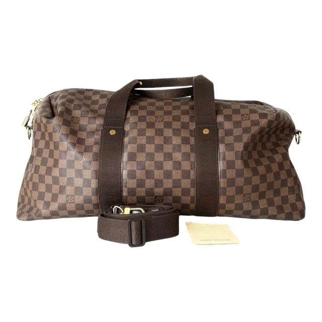 Louis Vuitton Keepall 55cm Damier Ebene Bag in Brown from Luxury Promise