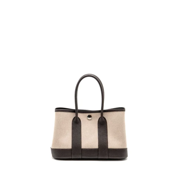 Hermès Neo Garden Party 23 CANVAS/NEGONDA ECRU-BEIGE/EBENE SHW Stamp K in Brown Canvas from EMIER