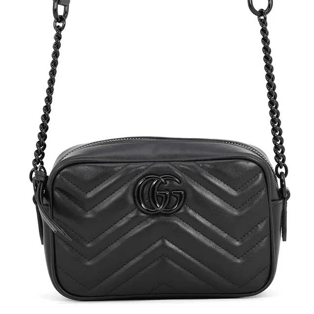 Gucci GG Marmont Black634936 Leather Size Mini in Leather from GALLERY RARE