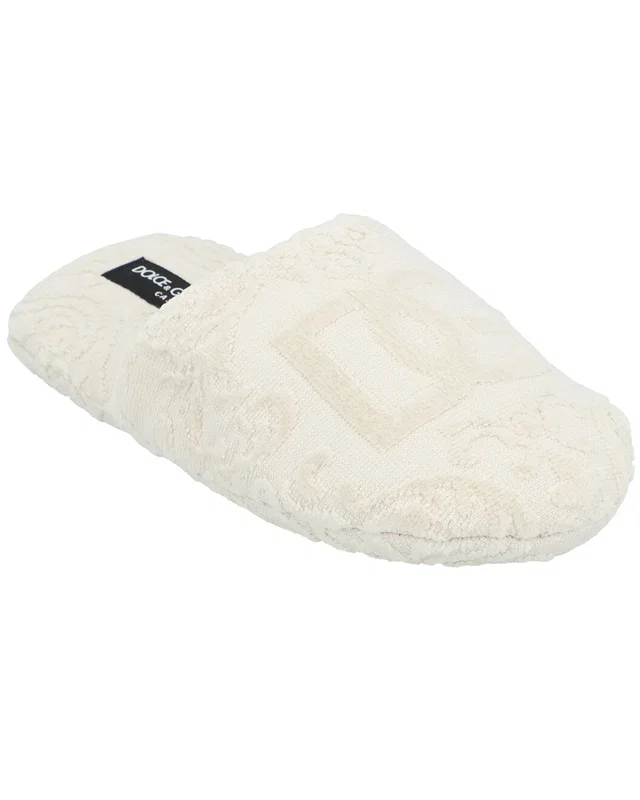 Dolce & Gabbana Jacquard Cotton Terry Slippers, image 1 of 1 from Rue La La