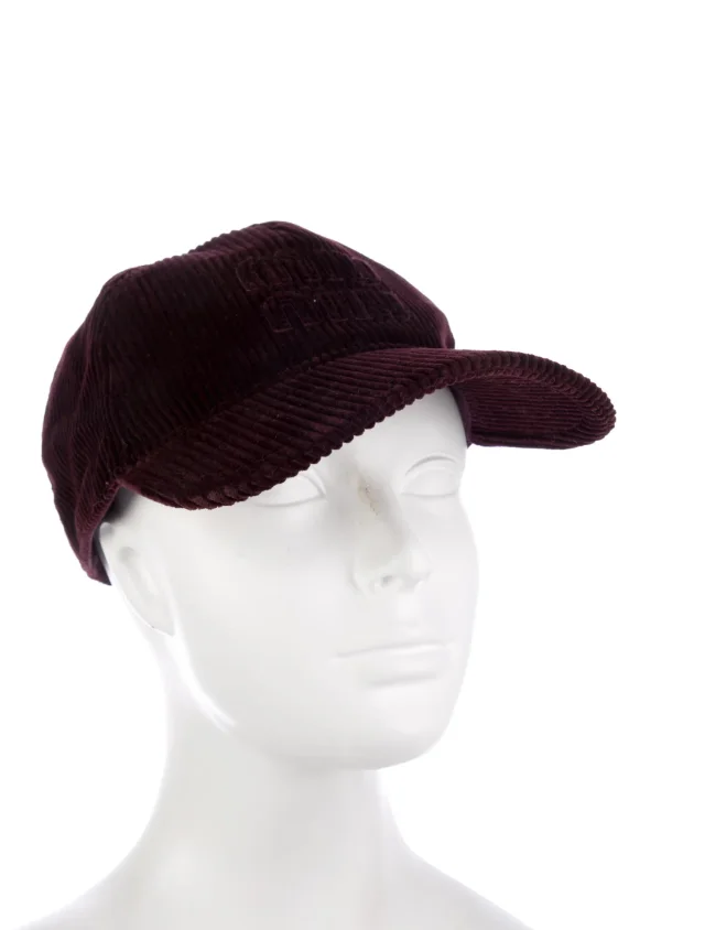 Miu Miu base ball cap in Burgundy from The RealReal, photo 2 of 2
