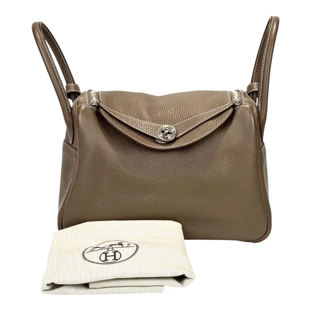 Hermès Lindy 30cm Bag Etoupe Togo in Taupe Togo leather from Luxury Promise