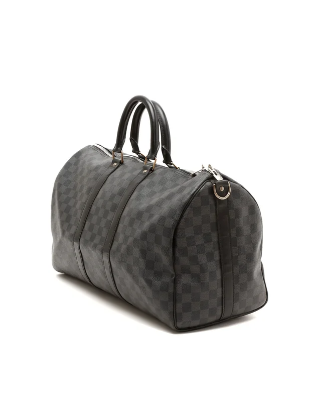 Louis Vuitton Damier Graphite Keepall 45 Shoulder Weekend Bag in Grey Canvas from A Retro Tale, photo 2 of 8
