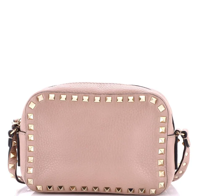 Valentino Garavani Rockstud Camera Crossbody Bag Leather in Leather from Rebag