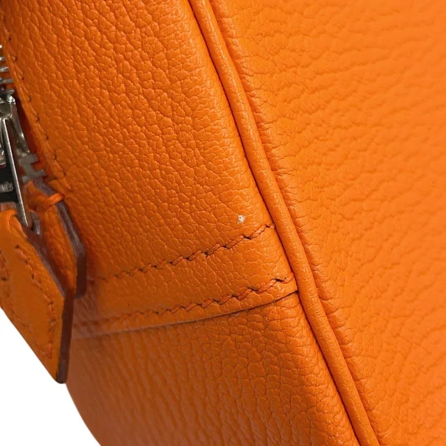 Hermès Plume Orange Chevre Myzore Goatskin Size Mini in Orange Goatskin from GALLERY RARE, photo 7 of 12