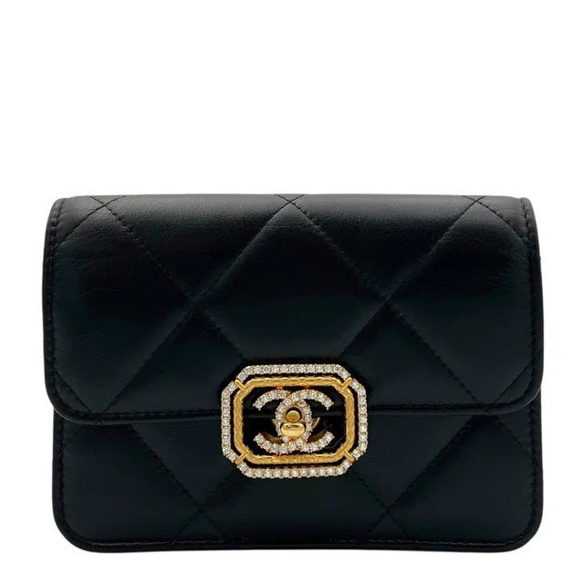 Chanel CC Clutch Black in Black Lambskin from Luxury Promise