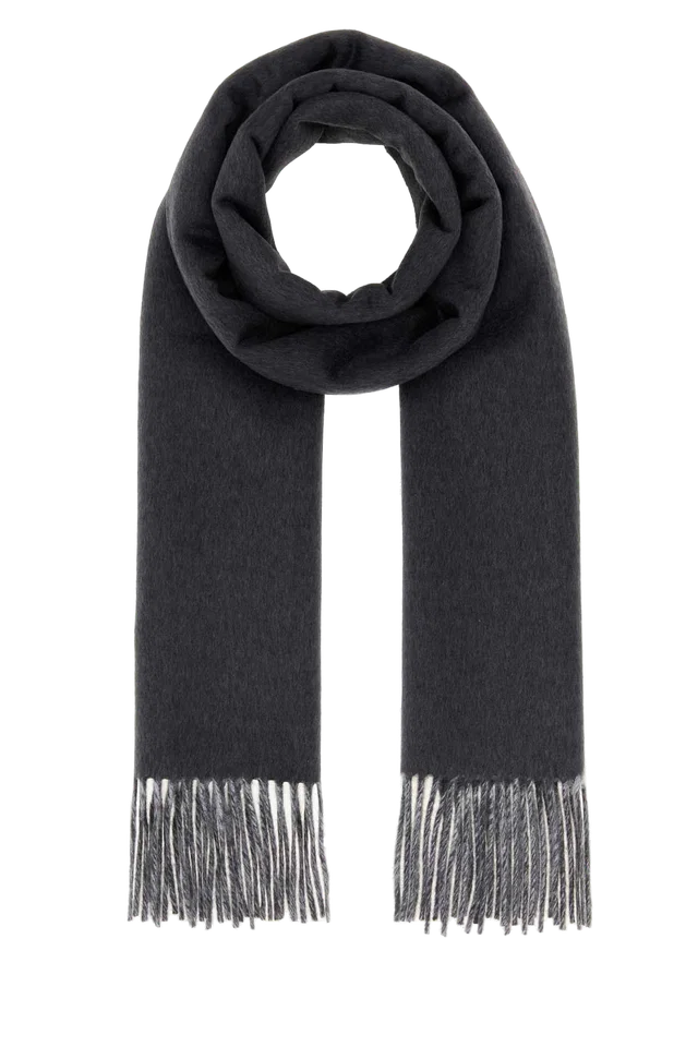 Prada Cashmere Scarf — Gray Scarfs in Grey Cashmere from HEWI