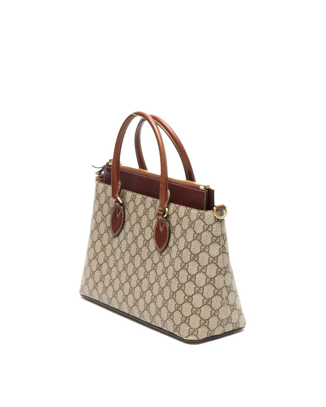 Gucci GG Supreme Linea Bag in Suede from A Retro Tale, photo 2 of 9