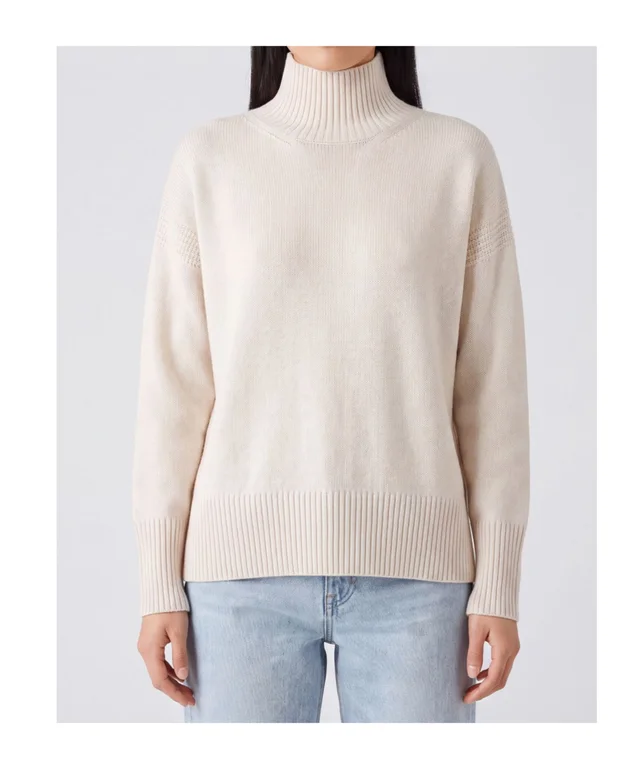 Roberto Collina Ribbed turtleneck relaxed‑fit sweater, photo 3 of 3 from SENSER