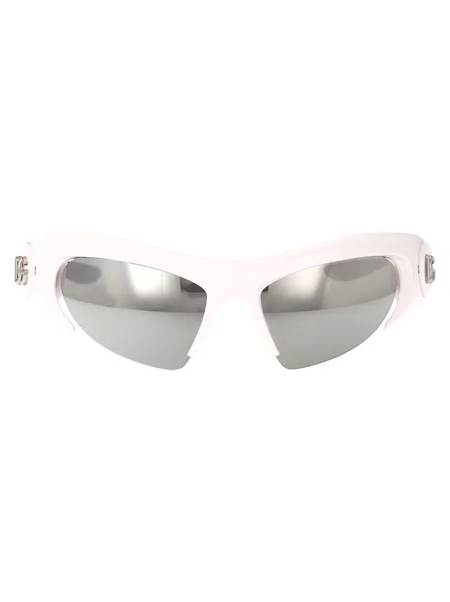 Dolce & Gabbana 0dg6192 Mirrored Lens Sunglasses — White Injected in White from HEWI