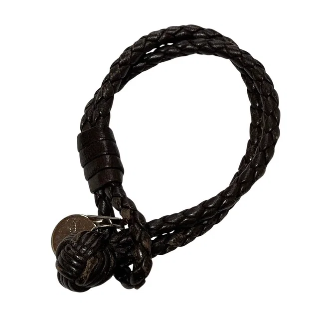 Bottega Veneta Intrecciato Leather Bracelet in Woven leather from LuxUness