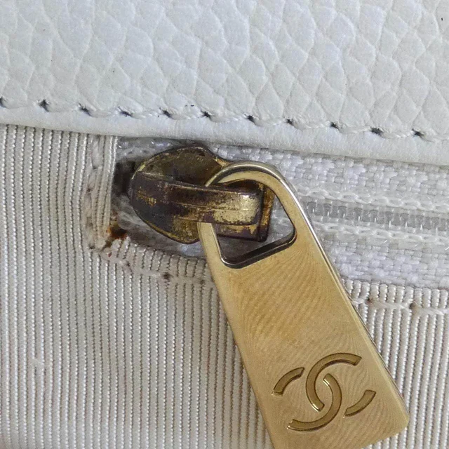 Chanel Executive Line Calf Handbag in White Calfskin from LuxUness, photo 10 of 10