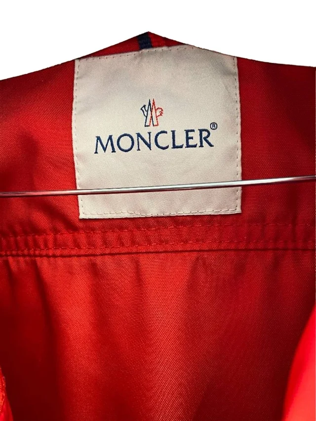 Moncler Laurier jacket red Size: S in Red Polyester from Oxfam Online Shop, photo 2 of 2