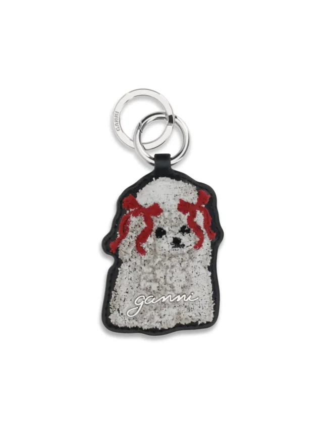GANNI Poodle Key Ring Black Keyrings E Chains in Black from HEWI