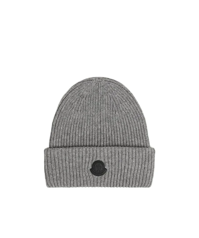 Moncler Ribbed Logo Beanie Hat from SENSER, photo 1 of 1