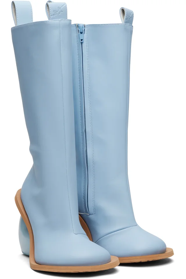 YUME YUME SSENSE Exclusive Blue Love Tall Boots, photo 4 of 5 from SSENSE