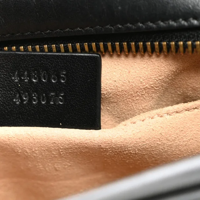 Gucci Matelasse Mini GG Marmont Camera Bag Black in Black Calfskin from FASHIONPHILE, photo 7 of 10