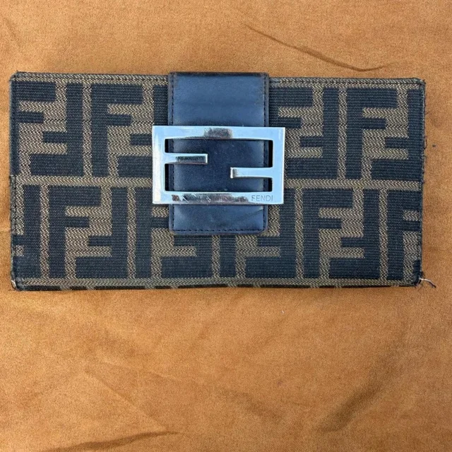Fendi Women's Wallets - Brown/Black in black|brown|red from Depop, photo 1 of 1