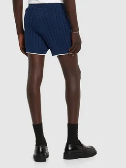 EGONlab Braided Shorts in 100% Cotton, photo 3 of 5 from LUISAVIAROMA