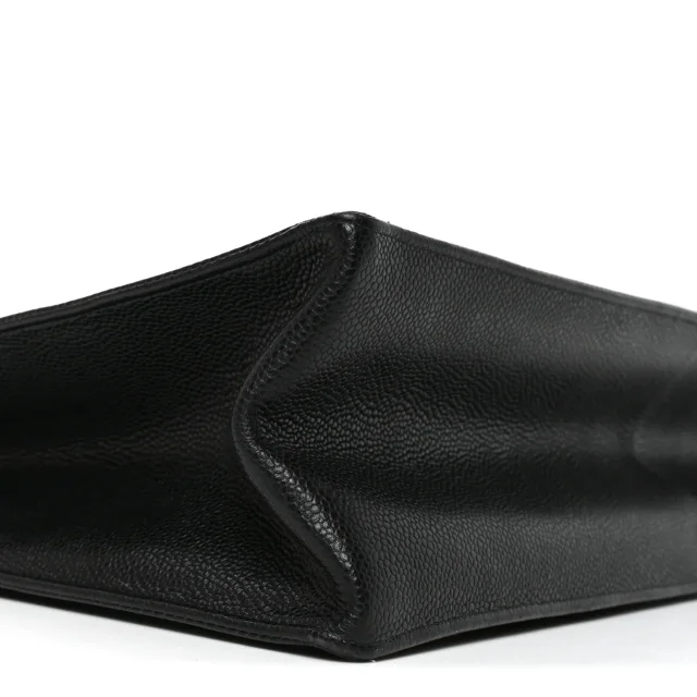 Chanel Caviar CC Tote Black in Black Caviar leather from FASHIONPHILE, photo 9 of 10