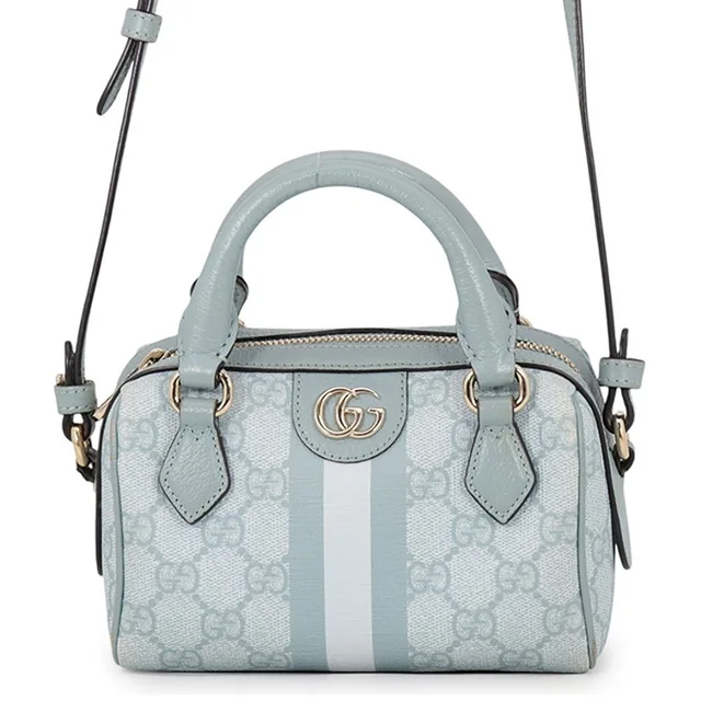 Gucci Shoulder Bag Oppidia Super Mini GG Supreme Leather 2-Way in Leather from The Reluxe