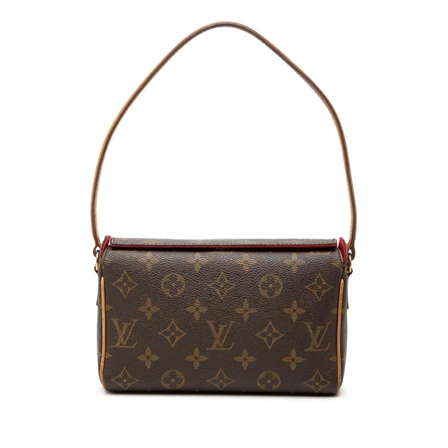 Brown Louis Vuitton Monogram Recital Shoulder Bag in Brown Coated canvas from Designer Revival