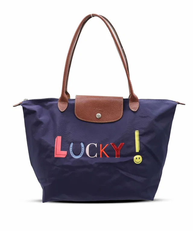 Longchamp Tote Bag Navy Blue in Navy from Luxury Promise