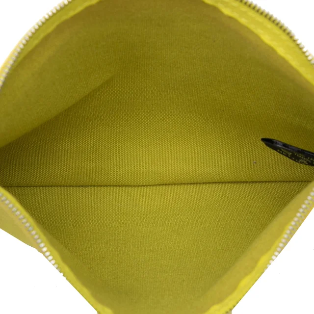 Green Hermès Toile Bora Zip Pouch PM in Green Canvas from Designer Revival, photo 2 of 2